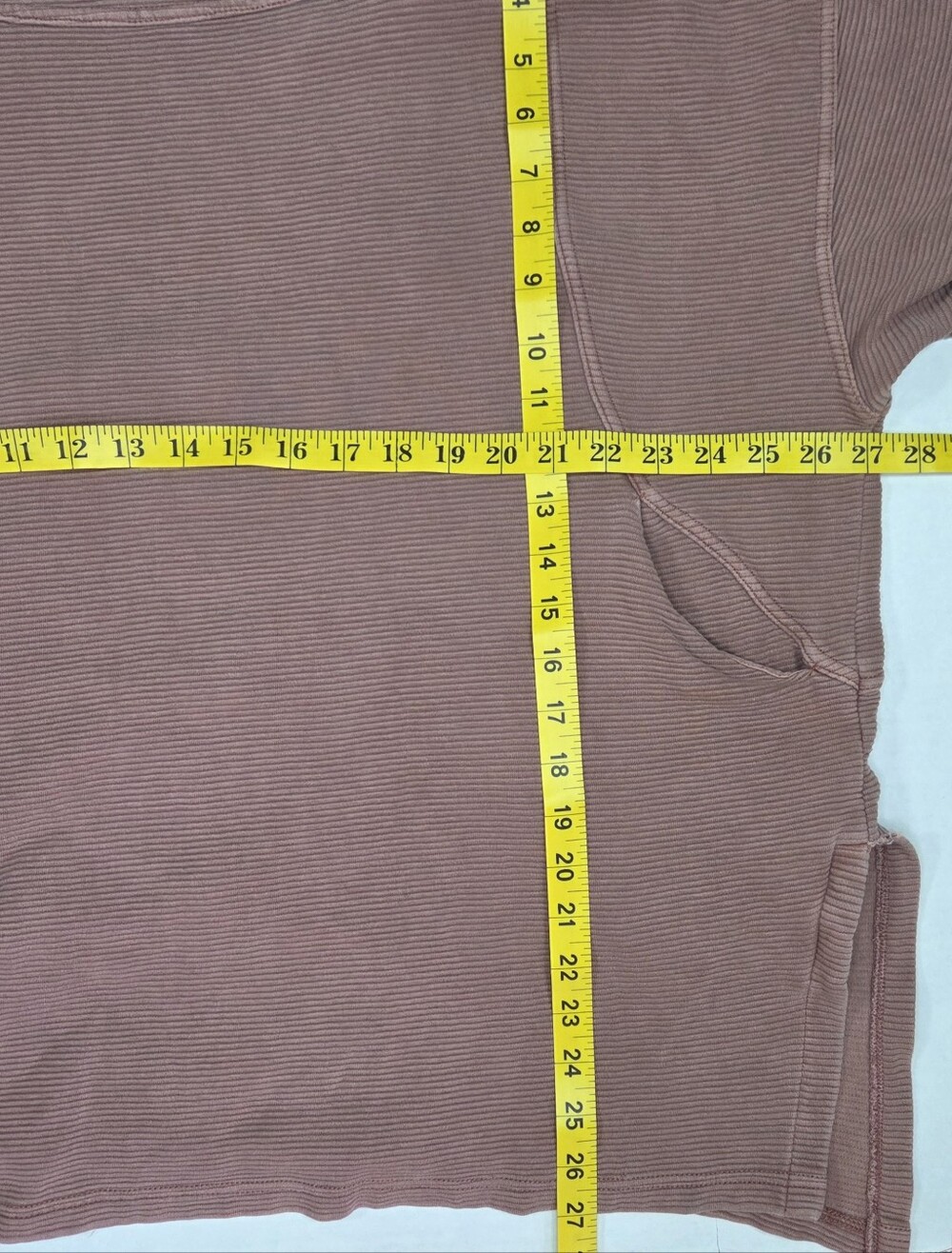 Free People Movement It Takes Two Layer Top Women's Size S Fired Clay Boho Boxy - Picture 8 of 11